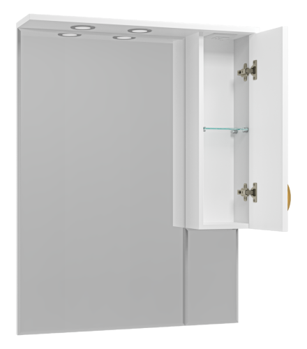 Зеркало-шкаф Misty Амбра П-Амб0280-0322ЯП 80х100 подвесной - фото 4