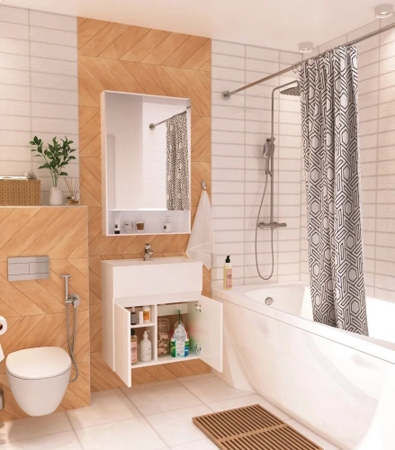 Тумба с раковиной 1MarKa Mira У75328 60х30 подвесная цвет белый - фото 5