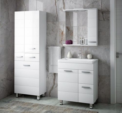 Шкаф-пенал Corozo Денвер SP-00000535 60х190 напольный цвет белый - фото 3