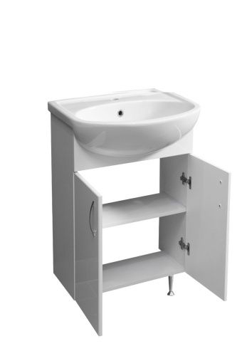 Тумба под раковину Stella Polar Концепт SP-00000047 50х30 напольная цвет белый - фото 4