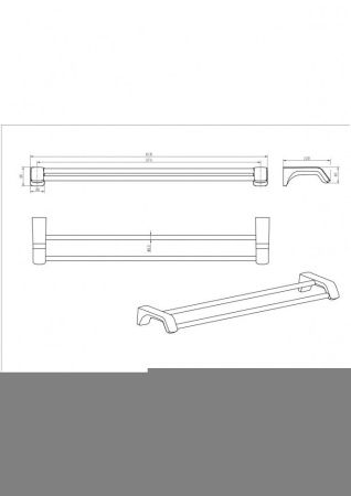 Полотенцедержатель CeramaLux Monelli 70009