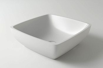 Раковина из искусственного камня Holbi JUPITER 1.02.007.11.1 40х40 накладная цвет белый