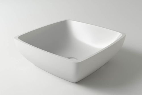 Раковина из искусственного камня Holbi JUPITER 1.02.007.11.1 40х40 накладная цвет белый