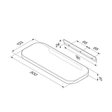 Полка в ванную комнату Am.Pm Func A8F37600