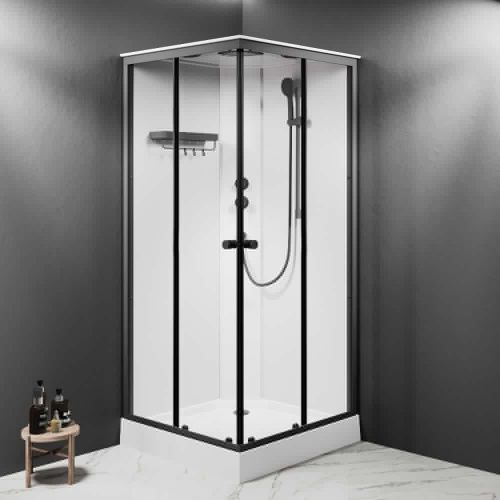 Душевая кабина Am.Pm X-Joy W94C-403-090BT 90х90 квадратная без крыши ориентация универсальная