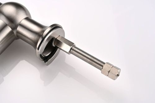 Смеситель для кухни Paulmark RETRO Re213226-BS на мойку никель - фото 3