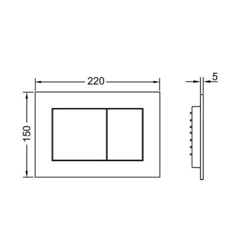 Клавиша смыва механическая Tece TECEnow 9240405 цвет белый - фото 2