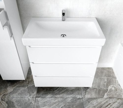 Тумба под раковину 1MarKa Кода У57594 60х50 цвет белый - фото 3