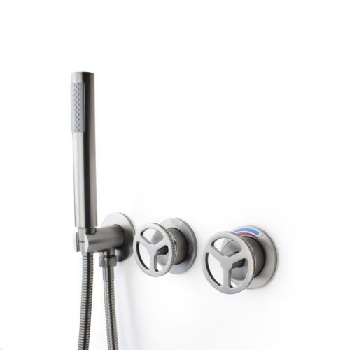 Душевая система Bronze de Luxe 5011GG-S встраиваемая в стену цвет серый - фото 5