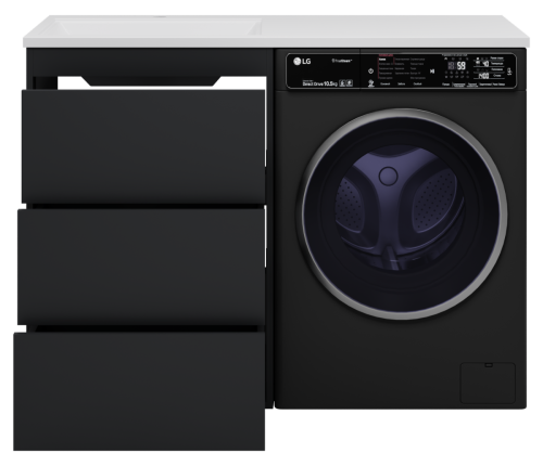 Тумба под раковину Brevita Grafit GRA-01060-013Я 60х50 напольная цвет черный - фото 3