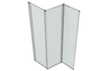 Душевая шторка на ванну Bravat Alfa BG100.5320A 100х140 стекло прозрачное профиль хром ориентация универсальная