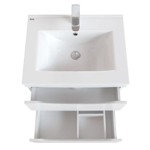 Тумба с раковиной Iddis Cloud CLO60WFi95K 60х50 напольная цвет белый - фото 3