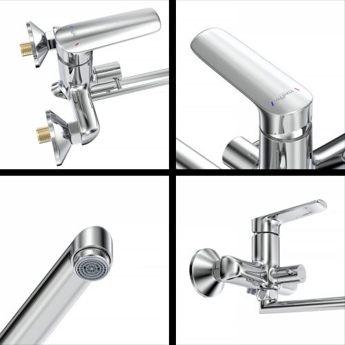 Смеситель для ванны Tokito MISAWA TOK-MIS-1015 настенный хром - фото 5