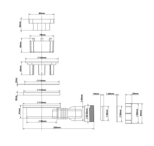 Сифон Grossman Strong GR-S91 белый - фото 4
