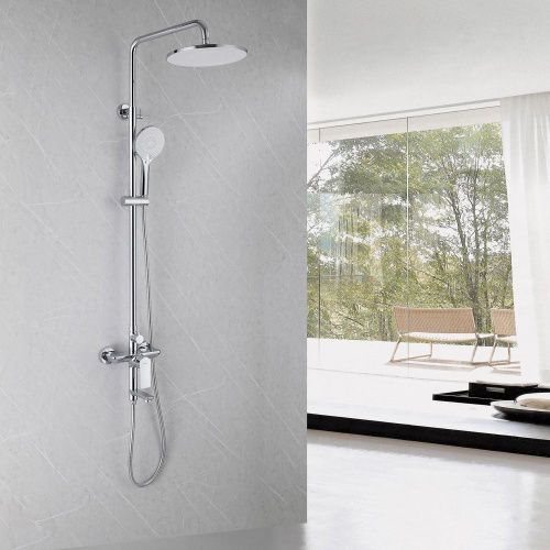 Душевая стойка Abber AF8016N настенная цвет хром - фото 2