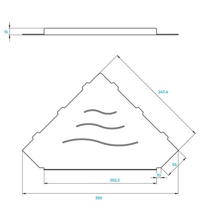 Полка в ванную комнату RGW  49279913-04