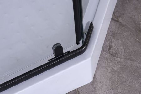 Душевой уголок Niagara Nova 68050811BLACK 90х90 стекло прозрачное профиль черный без поддона