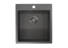 Кухонная мойка Granula 4600, ГРАФИТ МАТОВЫЙ 45х50 цвет черный поверхность матовая