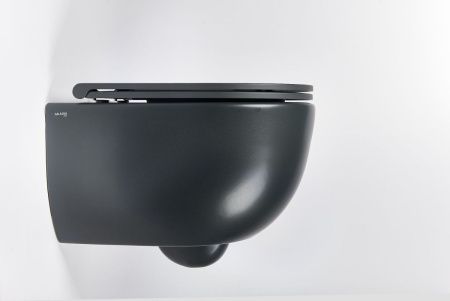 Чаша унитаза подвесная Galassia Dream 7334NEMT цвет черный без сиденья безободковая каскадный смыв