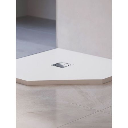 Душевой поддон из искусственного камня RGW Stone Tray 16155099-01 90х90 белый без ножек