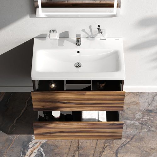 Тумба под раковину Am.Pm Gem M90FHX0752HF 80х40 подвесная цвет коричневый - фото 3