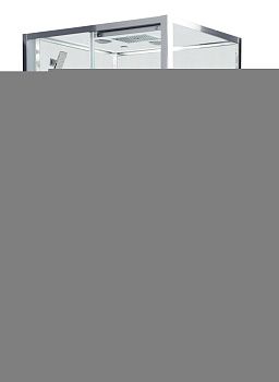 Душевая кабина Acquazzone Viktoria 120SL-R с паром 120х90 прямоугольная с крышей ориентация правая