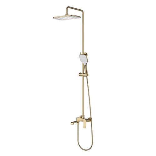 Душевая стойка Splenka S31.24.03 настенная цвет золото - фото 2