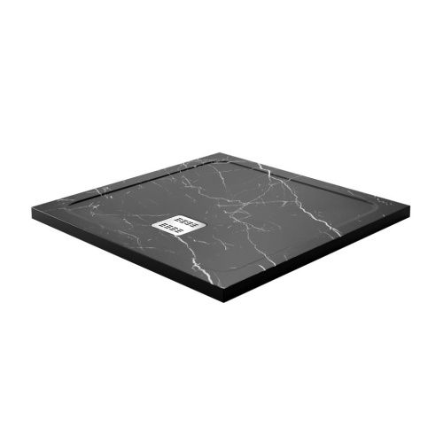 Душевой поддон из искусственного камня Wasserkraft Neime 19T 19T03 90х90 черный - фото 2