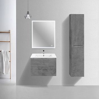 Тумба под раковину Vincea Mia Slim VMC-2MC700S1BT 70х40 подвесная цвет серый