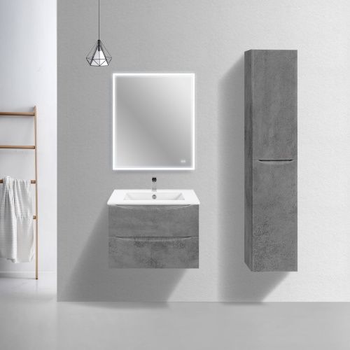 Тумба под раковину Vincea Mia Slim VMC-2MC700S1BT 70х40 подвесная цвет серый