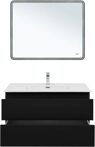 Тумба под раковину Aquanet Вега 2.0 00337945 100х50 подвесная цвет синий - фото 3