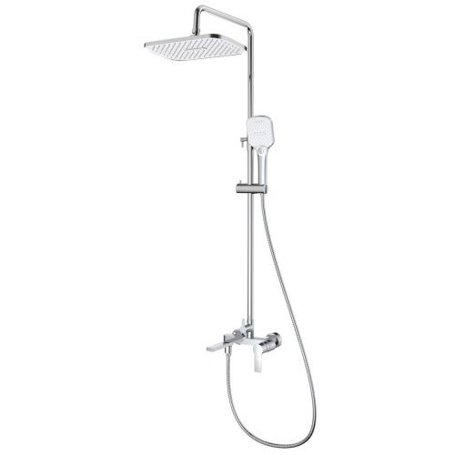 Душевая стойка Splenka S06.24 настенная цвет хром - фото 2