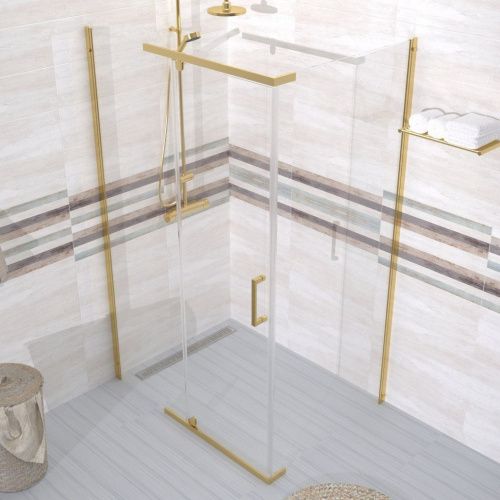 Душевой уголок Тритон Терра-Голд Щ0000073934 120х90 стекло прозрачное профиль хром без поддона - фото 5