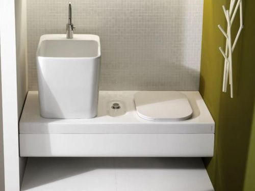 Раковина из сантехнического фаянса Hatria G-FULL YXG801 50х40 подвесная цвет белый - фото 2