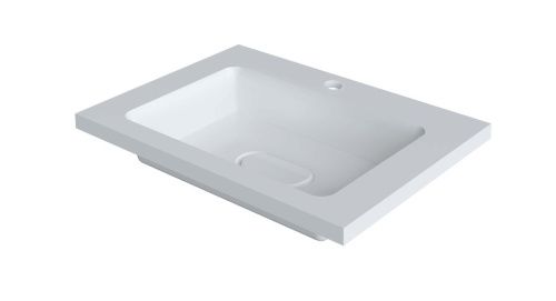 Раковина из искусственного камня Taliente 4627173210423 60х50 накладная цвет белый - фото 2