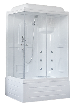 Душевая кабина Royal Bath BP RB8100BP2-T-R 100х80 прямоугольная с крышей ориентация правая