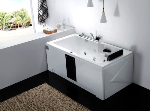 Ванна акриловая гидромассажная Gemy G9066 II K L 170х85 пристенная прямоугольная с каркасом - фото 2