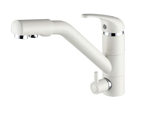 Смеситель для кухни Paulmark HESSEN He213017-331 на мойку белый