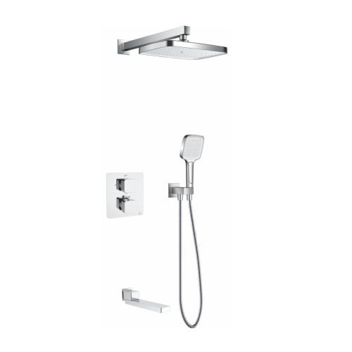 Душевая система Rose R1595F встраиваемая в стену цвет белый с термостатом - фото 2