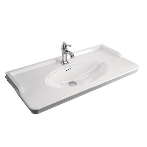 Тумба с раковиной Comforty Монако 00-00004768CF 100х50 напольная цвет белый - фото 3