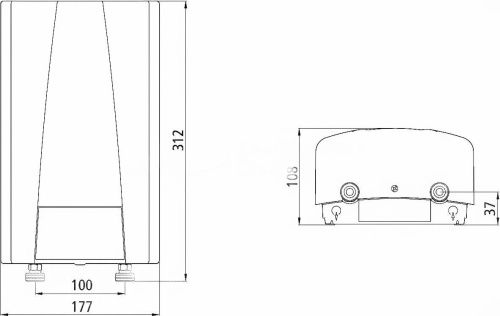 Водонагреватель электрический проточный 9 кВт Clage 2400-26439 - фото 5