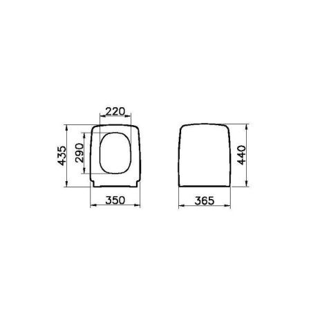 Крышка сиденье Vitra Metropole 90-003-009