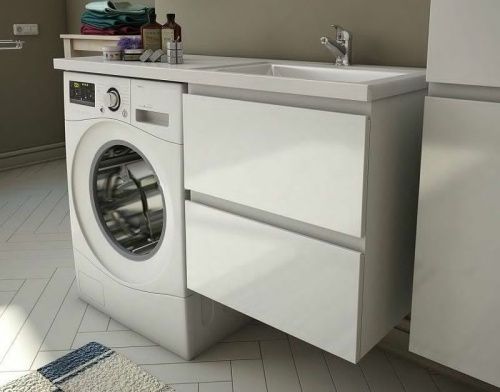 Тумба с раковиной Эстет Dallas Luxe 100 ФР-00002314 40х50 подвесная цвет белый - фото 5