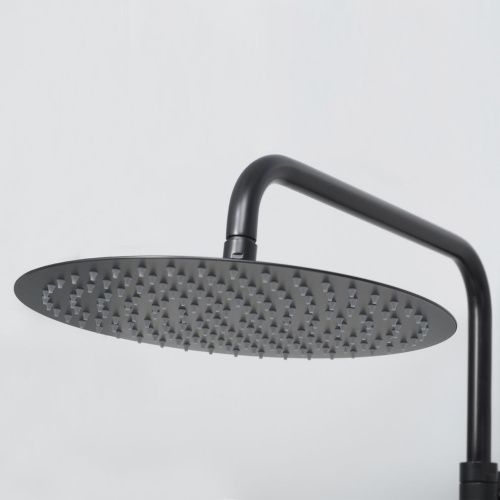 Душевая стойка Wasserkraft A28801 настенная цвет черный с термостатом - фото 5