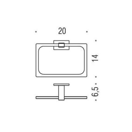Полотенцедержатель Colombo Look B1631.CR