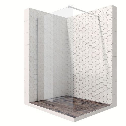 Душевая перегородка Ambassador Walk-in 15031104 120х200 стекло прозрачное профиль хром