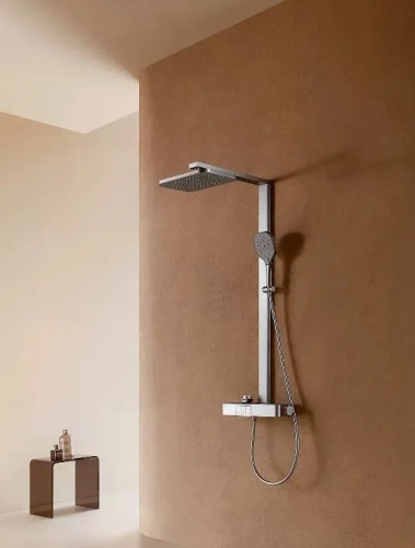 Душевая стойка Arrow AMG13GH872GG настенная цвет серый с термостатом - фото 2