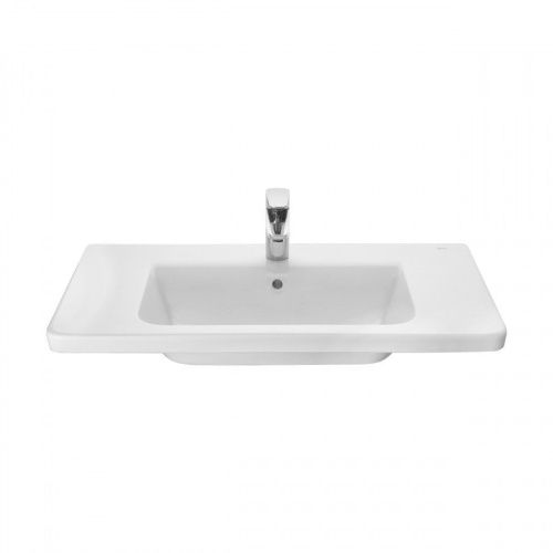 Раковина из сантехнического фарфора Roca The Gap Unik 7327470000 80х40 накладная цвет белый - фото 3