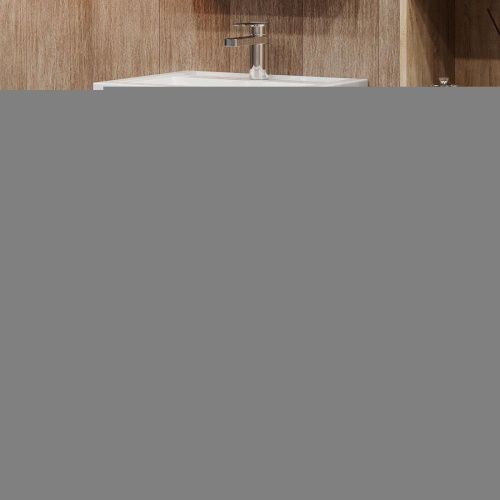 Тумба под раковину Onika Тимбер 105035 50х40 напольная цвет белый/бежевый - фото 2