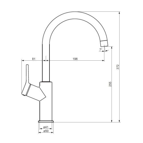 Смеситель для кухни Damixa Eclipse 310720300 на мойку черный - фото 5